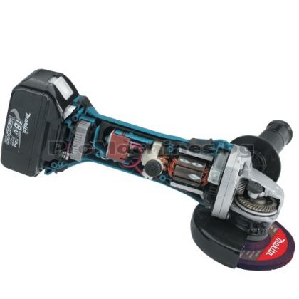 Ъглошлайф акумулаторен (само тяло) - Makita DGA452Z, Li-Ion 18.0 V, 10000 оборота, Ф 115 мм