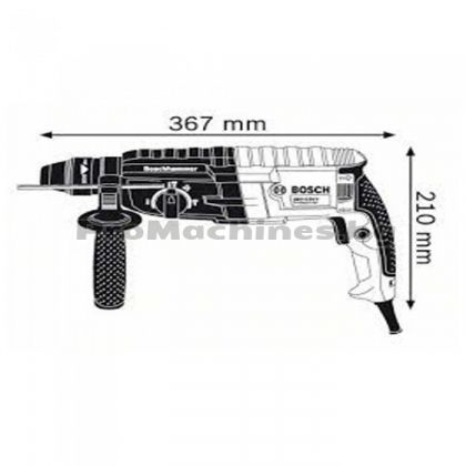 Перфоратор със SDS-plus – Bosch GBH 2-24 DRE, 790 W, 2.7 J, 0 – 4.300 об., 2.9 кг., 0.611.272.100