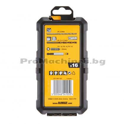 Комплект свредла и накрайници (битове), Dewalt DT71567