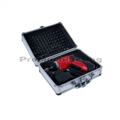 Акумулаторна отвертка 3.6V Li-ion - 1300mAh 4Nm 102 бр. аксесоари - Raider RDP-CSCL03