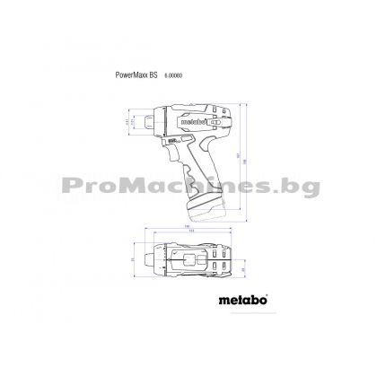 Винтоверт 10.8V 2x2Ah 34Nm - METABO Powermaxx BS BASIC