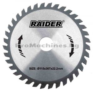 Диск за циркуляр Ф190х20мм 24T - Raider RD-SB29 