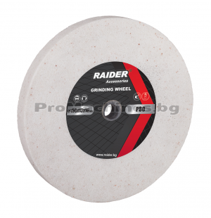 Диск за шмиргел Ф200x16 20мм бял Р60 - Raider 