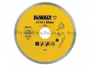 Диск за сухо и мокро рязане ф110мм за циркуляр DWC410 - DeWALT DT3714