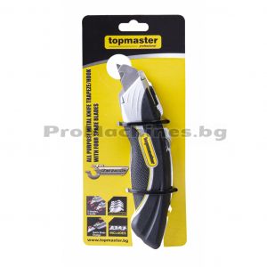 Нож макетен метален трапец/кука - Top Master Pro 