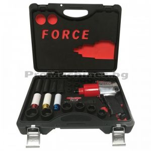 Гайковерт пневматичен 1/2 814Nm с вложки 29 части - Force 4293 