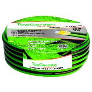 Маркуч за поливане четирислоен 3/4 30м - TopGarden Premium 
