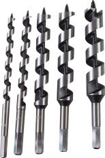  Свредла за дърво Auger 5бр. &Oslash;10, 13, 19, 22, 25mm к-т 