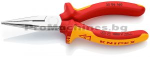 Клещи островърхи, с резец 160 мм., изолирани 1000V VDE - KNIPEX, 25 06 160
