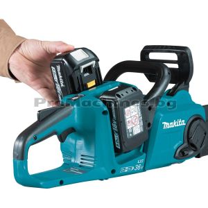 Акумулаторен верижен трион (само машина) - Makita DUC353Z, 18V + 18V, 35 см. BL Motor
