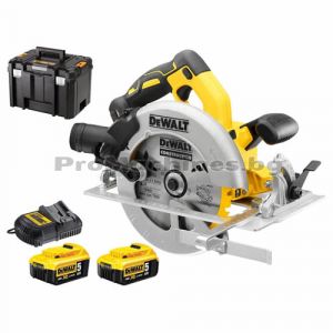 Акумулаторен безчетков циркуляр 18V ф184 мм. - Dewalt DCS570P2