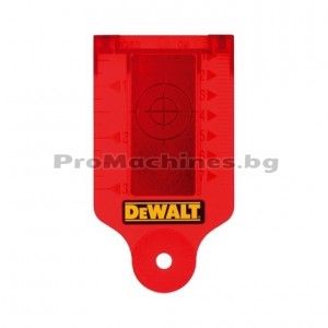 Локационна плочка - мишена за червен лазер, Dewalt DE0730