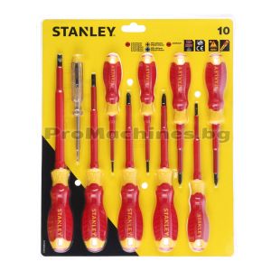 Комплект изолирани отвертки 10 части - Stanley, STHT60032-0