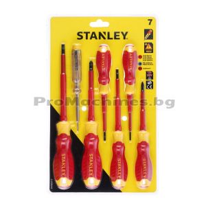 Комплект 7 части изолирани отвертки - Stanley STHT60031