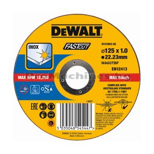 Диск за ъглошлайф ф125мм 1.0мм INOX - DeWALT DT43902 